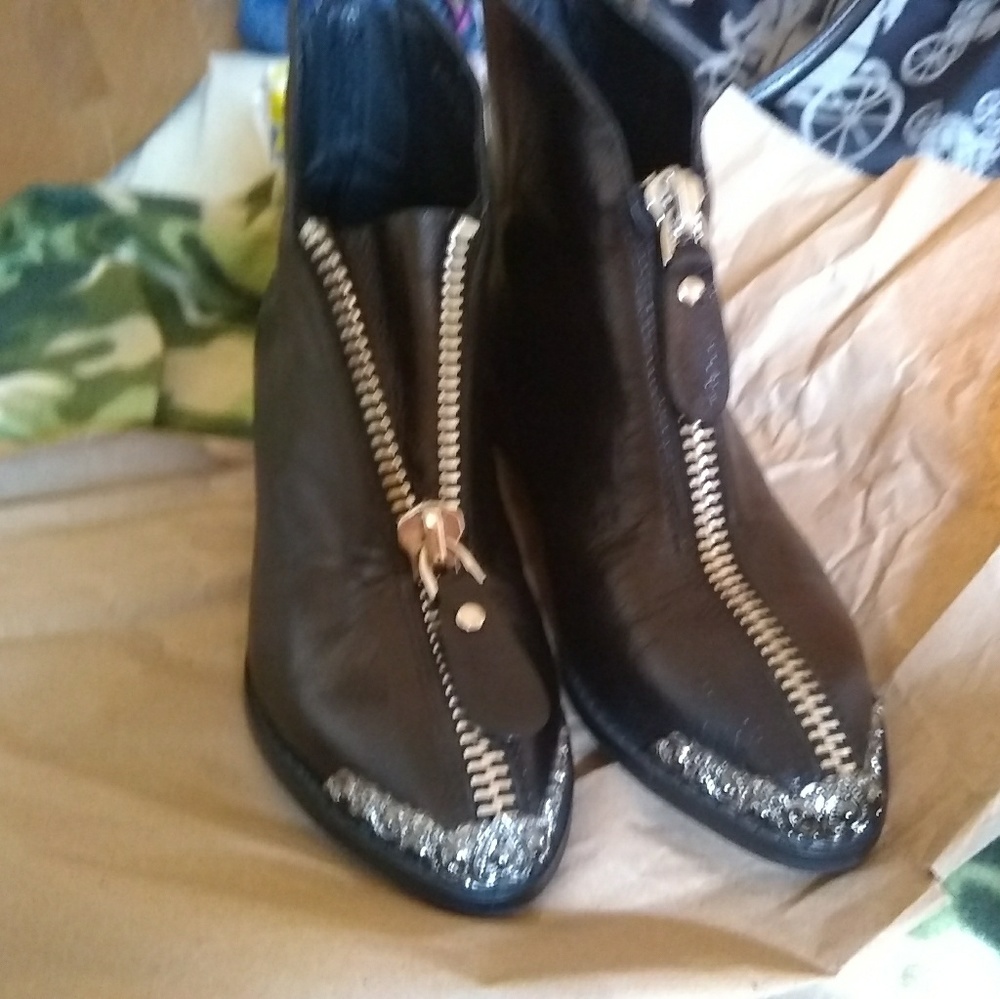 Alexander. Wang booties with front studs